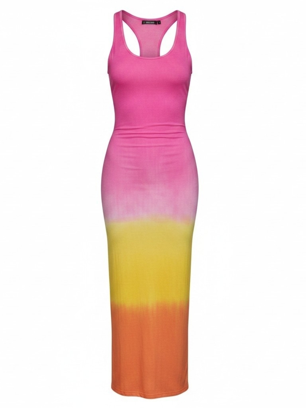 Raya SUN Pink to Orange Ombre Maxi Dress